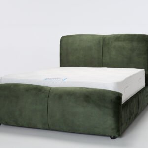 Alexis 4ft6 Double Ottoman Bed – 4ft6 Double Modern Lift Up Storage Ottoman Bed, Fern Green Velvet